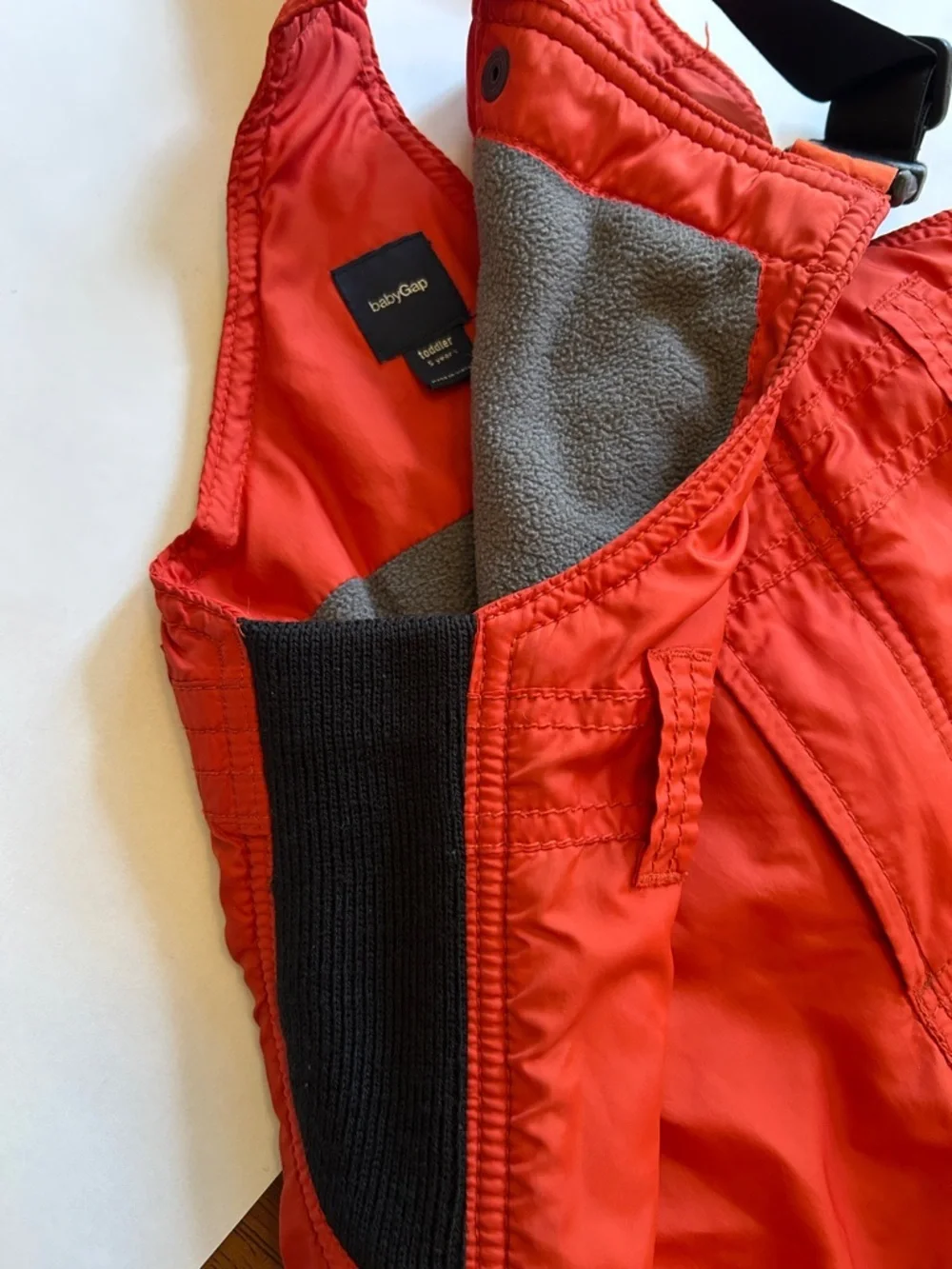 GAP Orange Insulated Bib Kids Size 5 | Ski Hunting Snow Pants